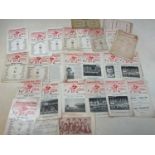 MANCHESTER UNITED F.C; a quantity of 1960s and 1970s programmes, including Manchester United