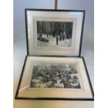 Two framed and glazed pages from London Illustrated News (2)Dimensions: H: 45cm x W: 72cm