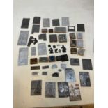 An interesting collection of printing blocks for letter press printing with some for hot foil