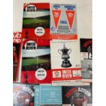 MANCHESTER UNITED F.C; a collection of mid-1960s programmes, including 1963/64 season; five home