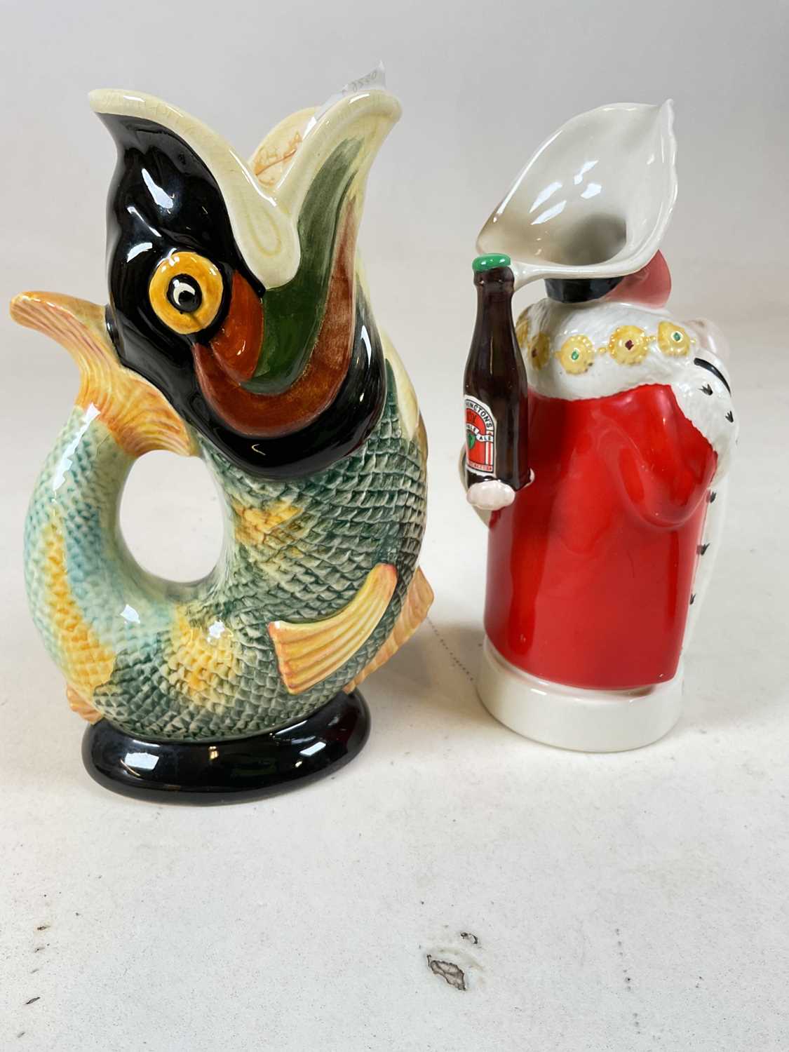 A collection of brewiana including a Beswick 'Behind Every Great Man' Worthington advertising jug, a - Image 3 of 7