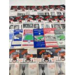 MANCHESTER UNITED F.C; 1955/56 season, sixteen home league programmes, eight away programmes, four