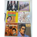 Record collection, including Elvis, Blondie and Buddy Holly
