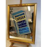 An original Capstan Navy Cut cigarettes advertising mirror, 50 x 37cm, later framed.