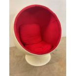 Eero Aarnio fibreglass ball chair Condition Report: No visible makers mark. Some scuffs and