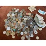 A quantity of mixed coinage and notes