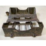 A cast iron boot wiper by Exeter Waldron Co Ltd, width 35cm, height 12cm