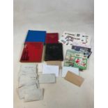 A group of various mid to late 20th century stamp albums and stamps.