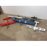 Five model aircraft to include a Bushwacker example, no engines or remote control, for display,