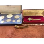 Two gold plated lady's cocktail watches, Incabloc and another, and a gold plated bracelet 9ct gold