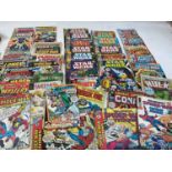 A quantity of Star Wars weekly comics, also Spider-Man, Superman, Captain Marvel and others