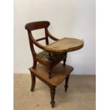 An early Victorian mahogany child's chair