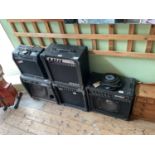 Five guitar amplifiers, including Zoom and Carlsbro examples (5)