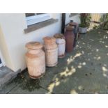 Five vintage milk churns (5)