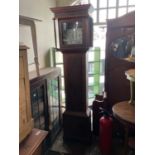 ROBERT WEBSTER, SHREWSBURY; a late 18th century thirty hour longcase clock, within an oak case,