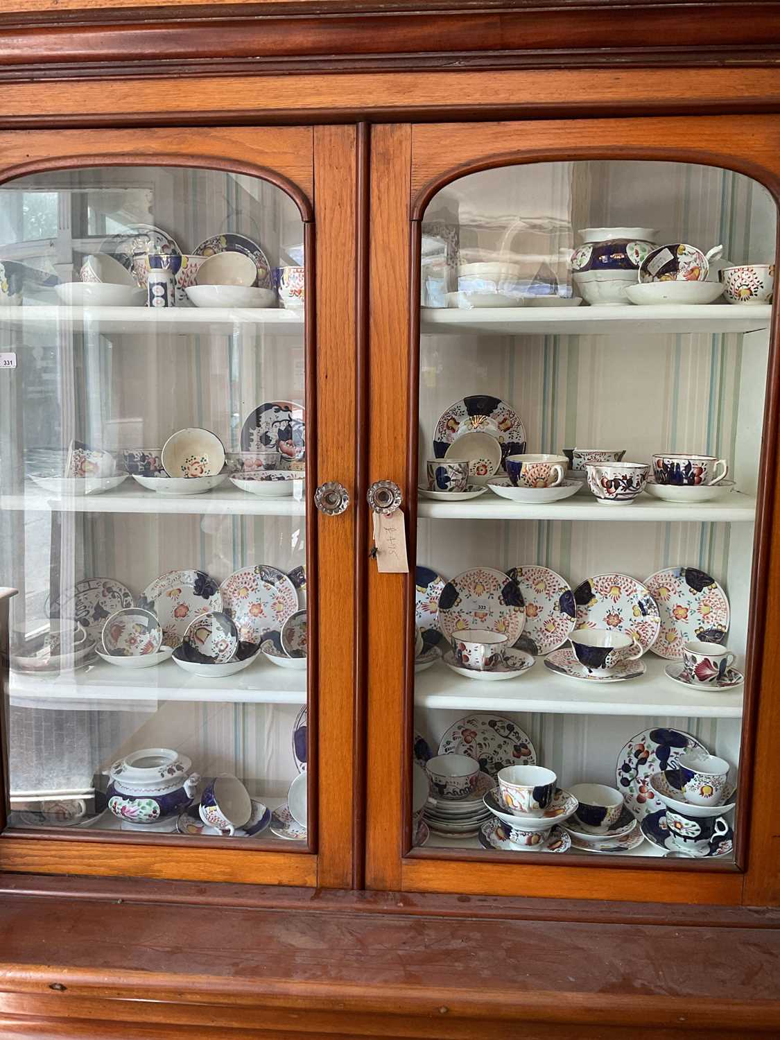 A collection of 19th century and later Gaudy Welsh style teaware, to include a teapot, various tea
