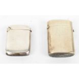 A & J ZIMMERMAN LTD; a small Victorian hallmarked silver vesta case, Birmingham 1897, and a white