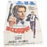 1970S ITALIAN CINEMA/MOVIE POSTERS; a collection of five posters comprising 'Scorpio', 'American