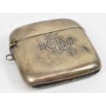 An Edwardian VII hallmarked silver vesta case, Birmingham 1903, 0.96ozt/30g.