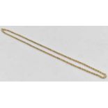 A 9ct yellow gold rope twist necklace, length 47cm, approx 3.5g.