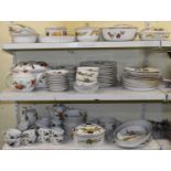 A large quantity of Royal Worcester 'Evesham' dinnerware, approx ninety-five pieces.
