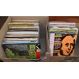 A quantity of classical and other records.