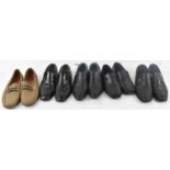 Five pairs of men's shoes including Morescliu, Carlo Pazoline, all size UK10.