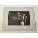 MILES DAVIS; a black and white magazine printed photograph bearing the legendary jazz musician's