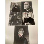 DRACULA; a set of five black and white promotional photographs each depicting Chrsitopher Lee in his