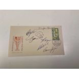 BRAZIL 1962; a first day cover bearing several signatures of the World Cup winning team including