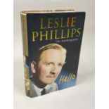 LESLIE PHILLIPS; Hello: The Autobiography, bearing several signatures including Jim Dale, Barbara