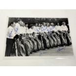 THE RYDER CUP; a black and white photograph for the 1989 team, multisigned including Sam Torrance,