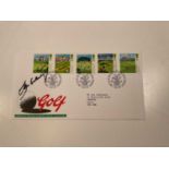 SEVERIANO BALLESTEROS; a golfing first day cover from 1994 bearing the signature of the much