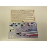 CONCORDE INTEREST; a first day cover signed by Concorde pilot Mike Bannister.