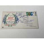 POLITICS; a hundredth anniversary of the Trade Union Congress first day cover bearing the signatures