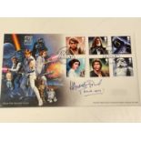 HARRISON FORD; a Star Wars '40' first day cover bearing the actor's signature and inscribed 'Thank