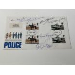 GREAT TRAIN ROBBERS; a 1979 first day cover bearing the signatures of Ronnie Biggs, Buster