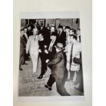 LEE HARVEY OSWALD; a large black and white photgraph with inscription and signature of Jim