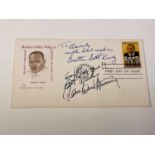 AMERICAN CIVIL RIGHTS; a Martin Luther King Jr first day cover bearing the signatures of Coretta