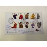 † VIVIENNE WESTWOOD; a first day cover bearing the iconic designer's signature along with a doodle