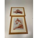 EMMA BUNTON 'BABY SPICE'; two photographs bearing her signature (one badly faded), each with