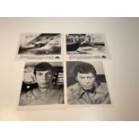 STAR TREK THE VOYAGE HOME; four promotional black and white photographs bearing the signatures of