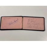 WALT DISNEY; the outer boards from an autograph book, the rear of which inscribed 'To John Best