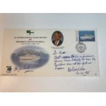 NELSON MANDELA; a first day cover inscribed 'To Bill best wishes to an impressive young man likely