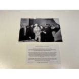 LEE HARVEY OSWALD; a large black and white photograph with inscription and bearing the signature