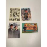 SHERLOCK HOLMES; four postcards bearing signatures including those of Jeremy Brett and David