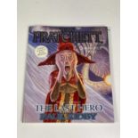 TERRY PRATCHETT; The Last Hero, a Discworld Fable inscribed 'to David with best wishes' and