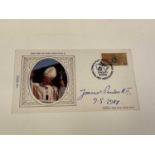 POPE JOHN PAUL II; a first day cover bearing the Pope's signature and date 9.5.1988, 9.25 x 16.