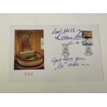 SAINT MOTHER TERESA AND DESMOND TUTU; a first day cover bearing twin signatures and single date 2.