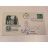 HARPER LEE; a first day cover inscribed 'To Lucius with best wishes' and bearing signature to the